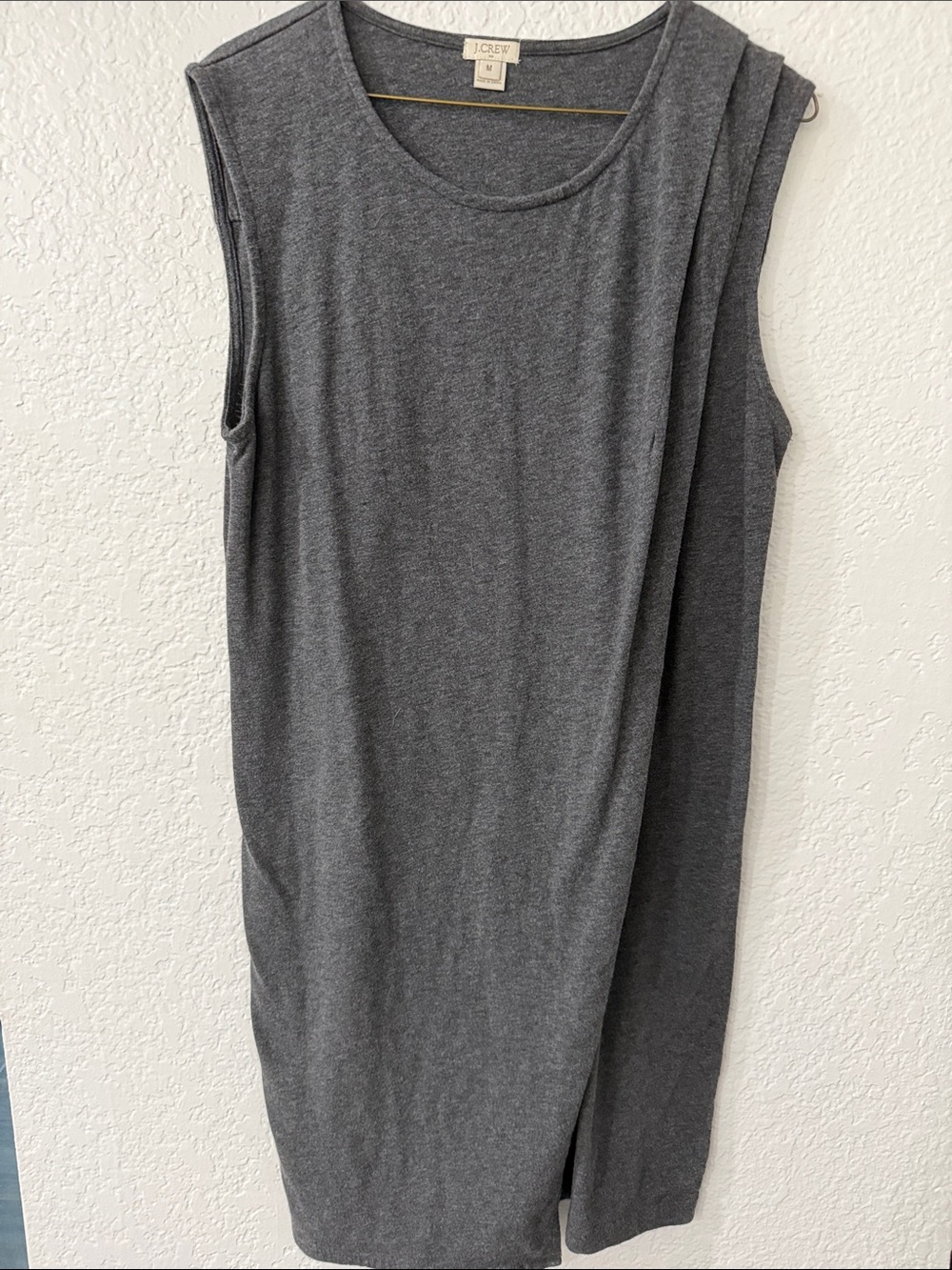 J. Crew Dark Charcoal Sleeveless jumper dress